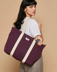 Cesar tote bag - Plum
