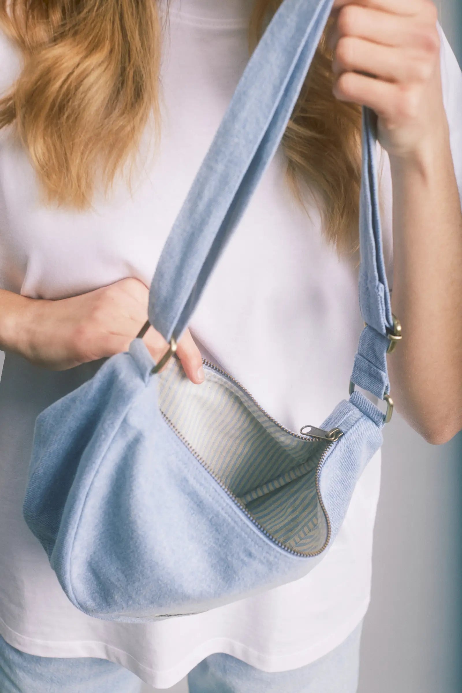 Andrea fanny pack - Blue Denim