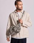 Emile multipocket bag - Zebra Ecru