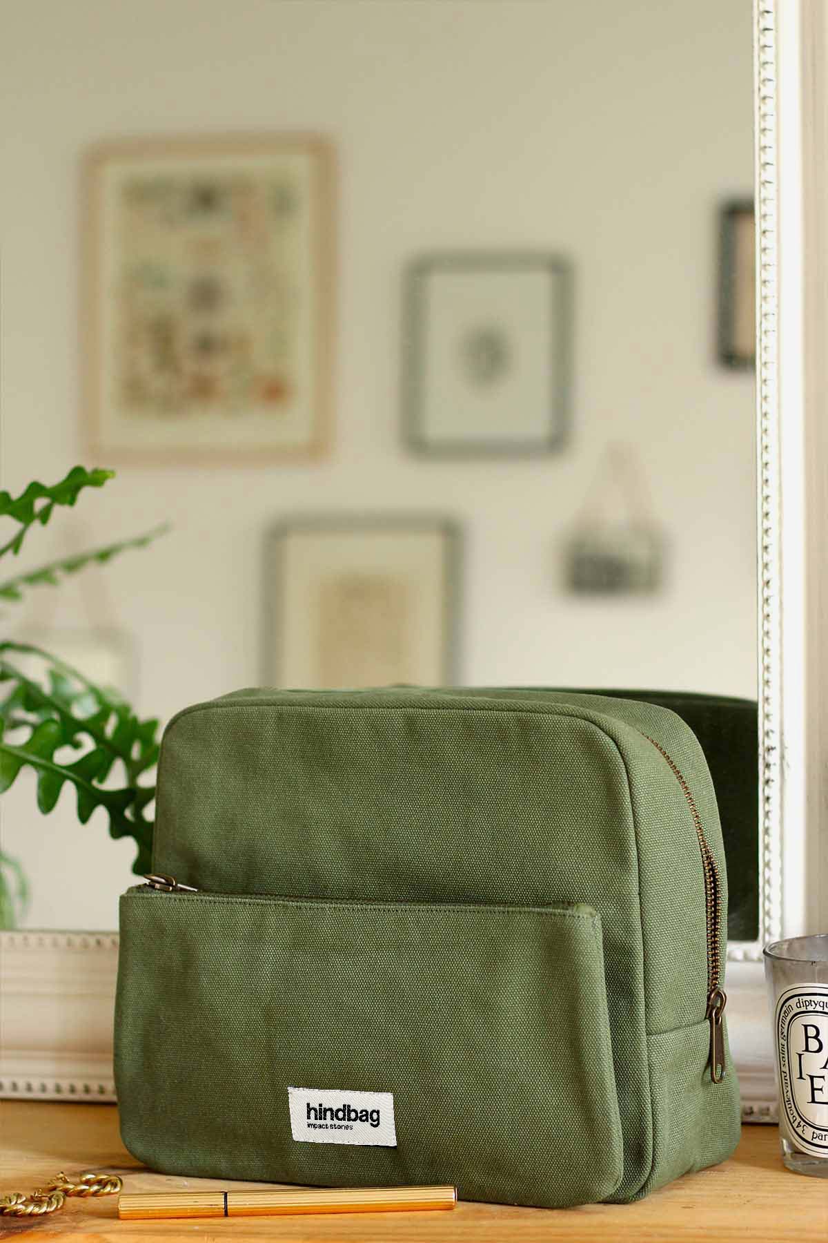 XL Alix snyrtitaska - Olive green