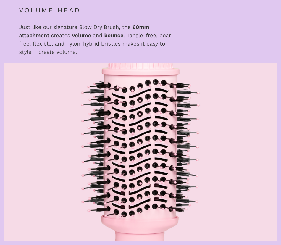 Interchangeable Blow Dry Brush