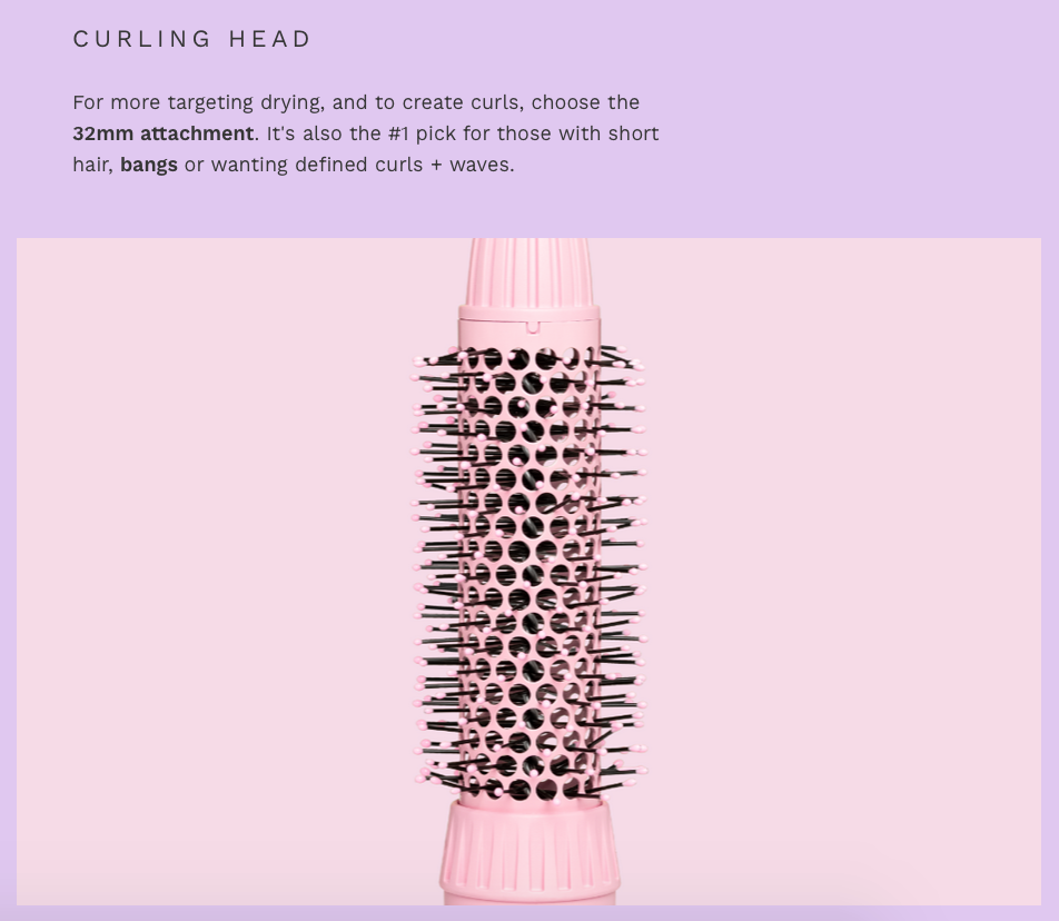 Interchangeable Blow Dry Brush