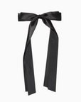 Satin Hair Bow - Black