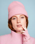 Wool Beanie - Pink