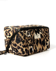 Marshmallow Flat Lay Makeup Box Bag - Warped Leopard