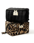 Marshmallow Flat Lay Makeup Box Bag - Warped Leopard