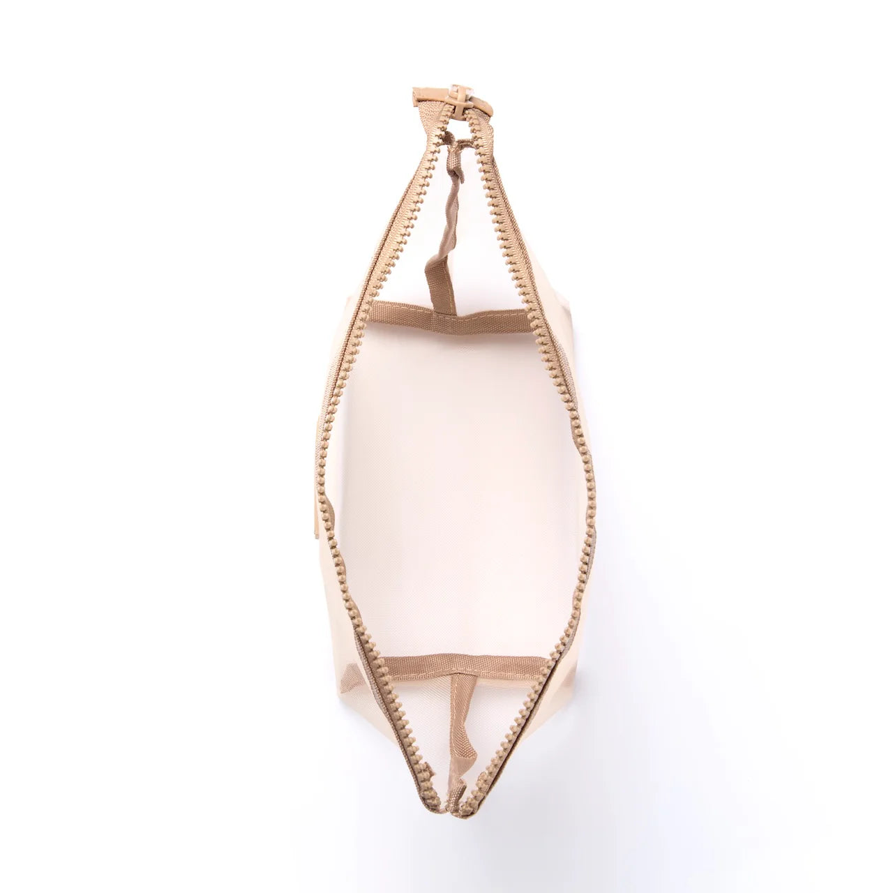 Mesh Essential Makeup Pouch - Taupe