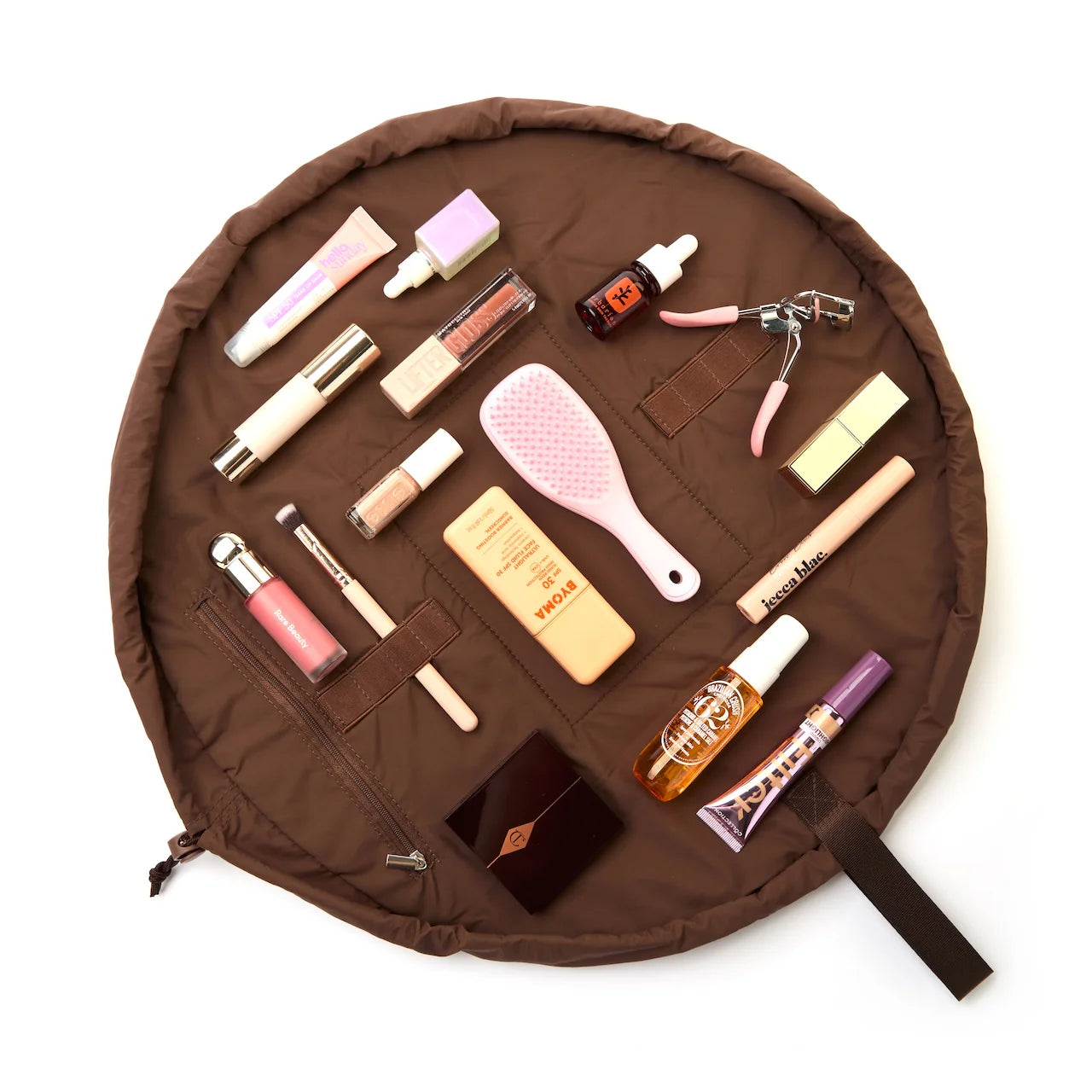 Drawstring Makeup Bag - Espresso