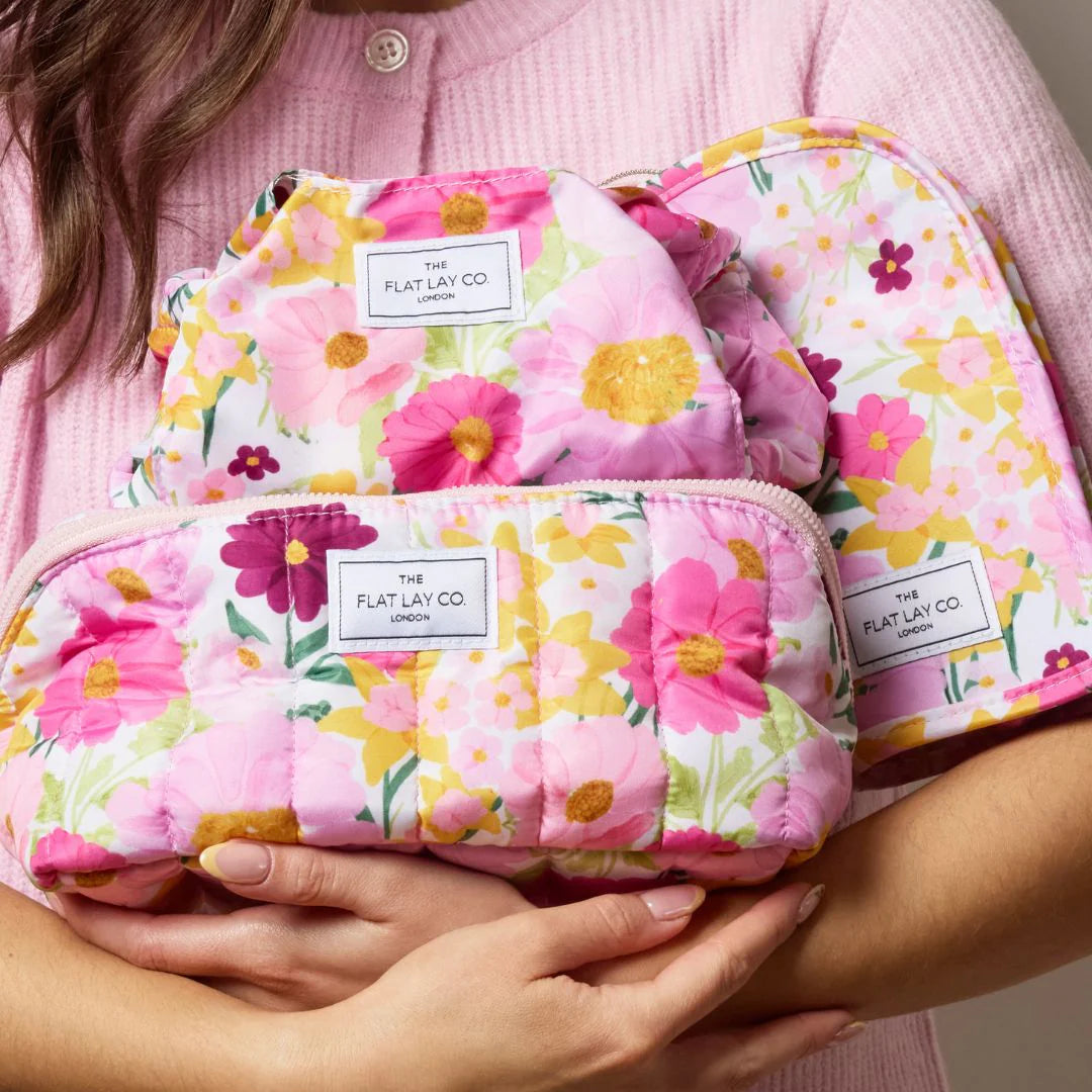 Marshmallow Makeup Box Bag - Bouquet Flowers
