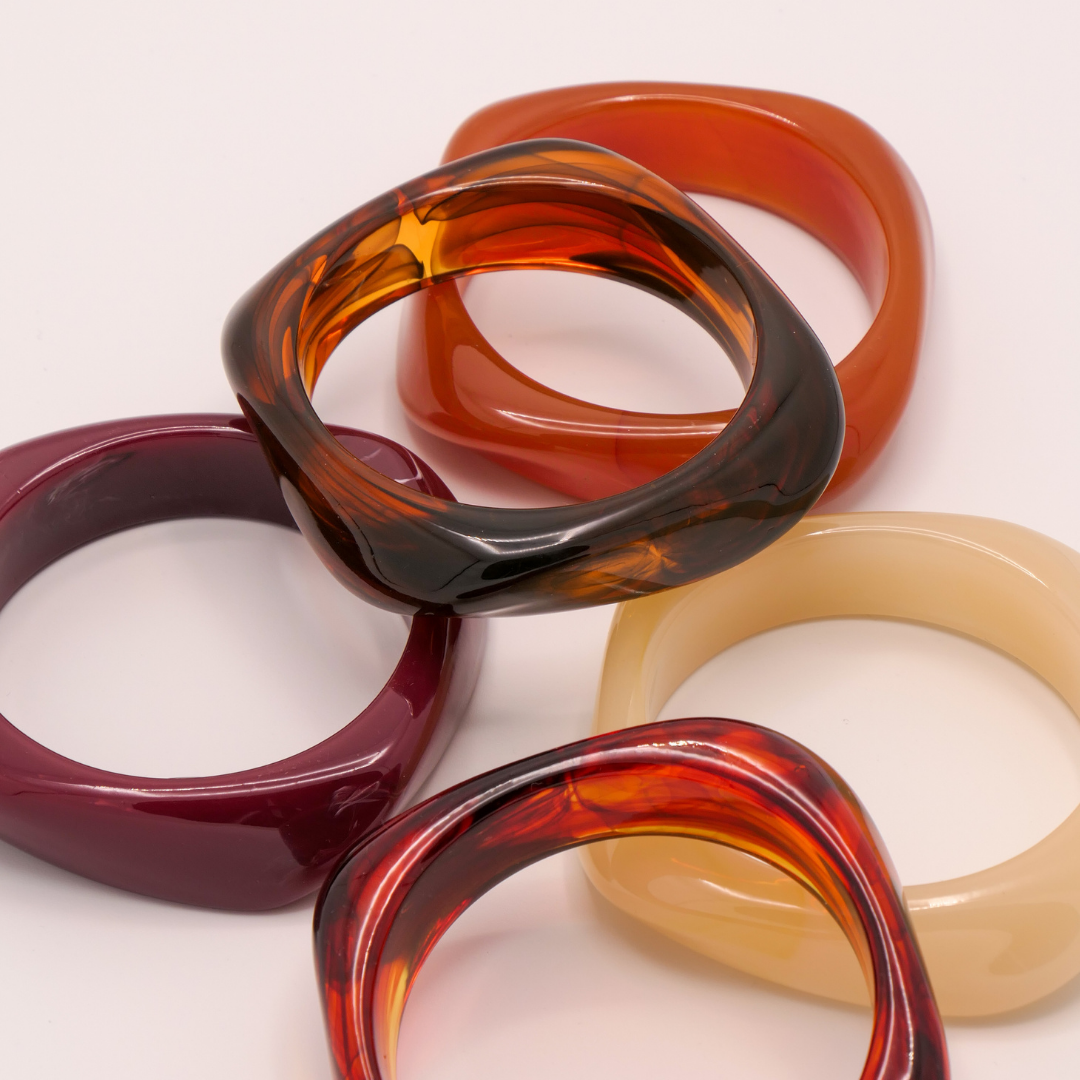 Bangle Bracelet - Red Espresso