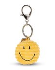 Smiley Corduroy lyklakippa - Yellow