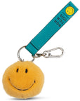 Smiley Fuzzy bag charm