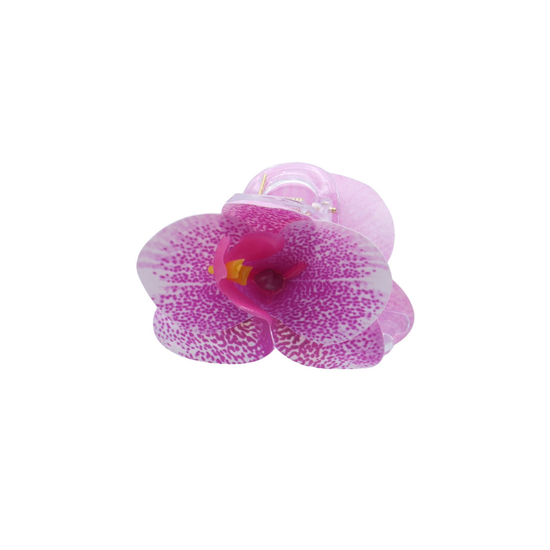 Orchid Flower Clip - Freckle Fuchsia