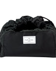 XXL Drawstring Flat Lay Makeup Bag - Classic Black