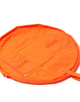 Parachute Drawstring Flat Lay Makeup Bag - Orange