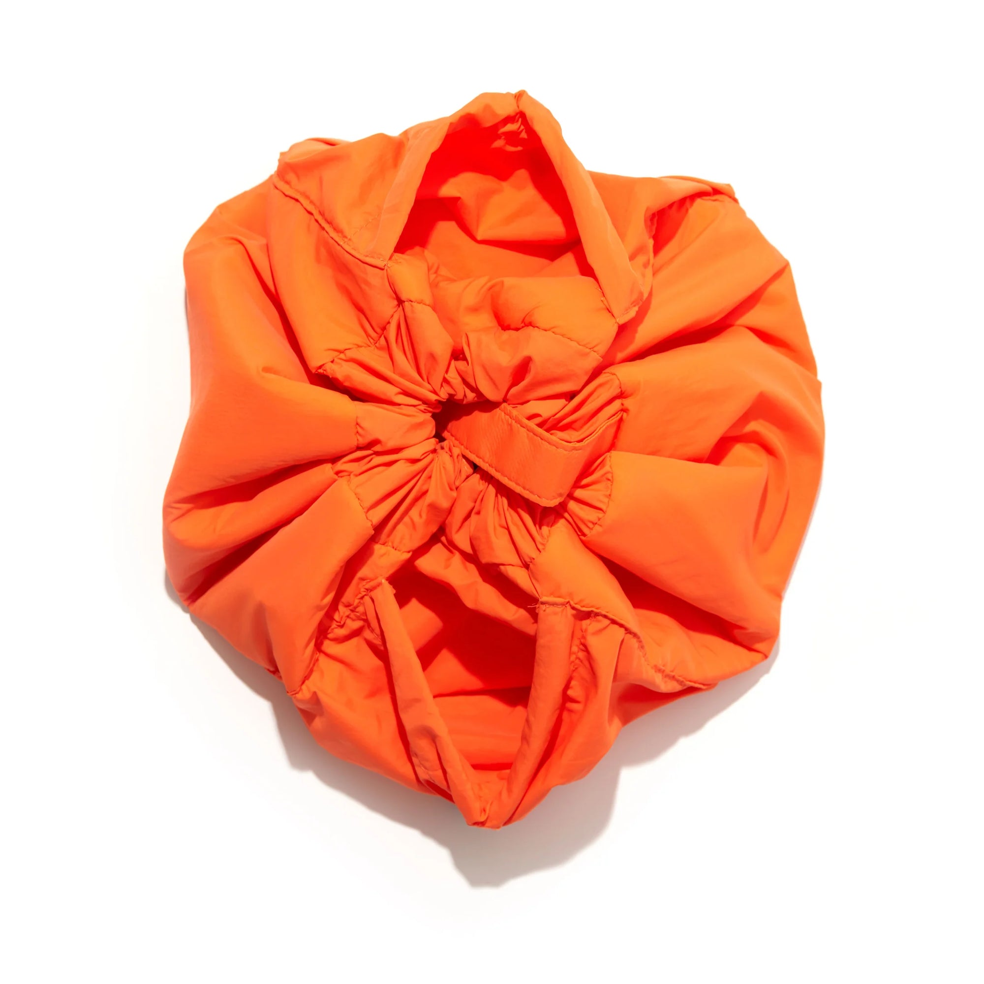 Parachute Drawstring Flat Lay Makeup Bag - Orange