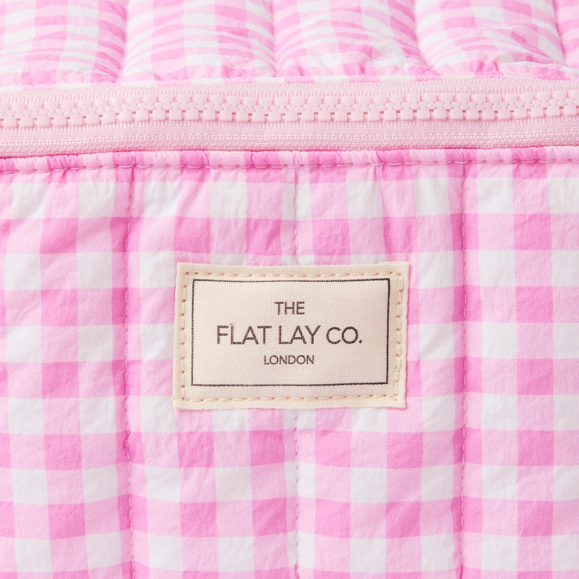 Makeup Box Bag - Pink Gingham