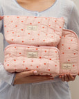 Essential Makeup Pouch - Sweet Pink Hearts