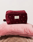 Makeup Box Bag - Burgundy Ditsy Roses