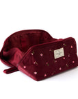 Makeup Box Bag - Burgundy Ditsy Roses