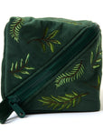 Makeup Box Bag - Green Leaves