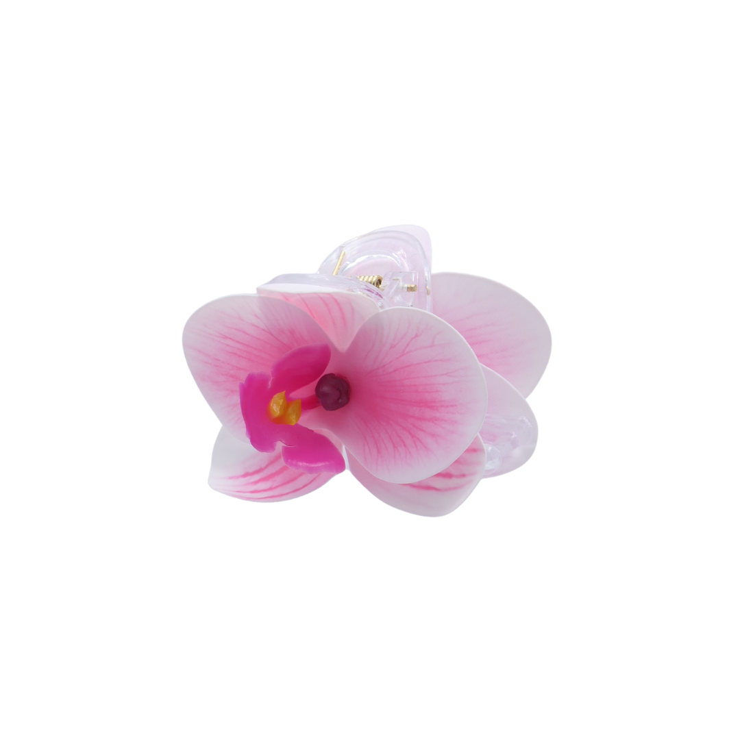 Orchid Flower Clip - Pink Coral