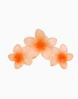 Triplet Flower Clip - Tangerine