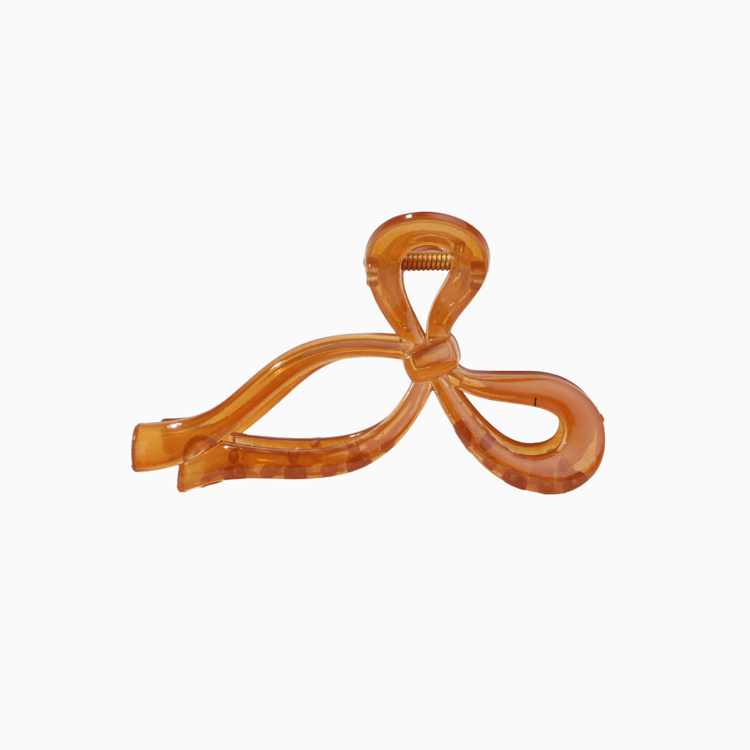 Bow Clip - Brown