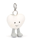 Amuseables Cream Heart Bag Charm