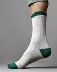 Merino socks - Sand & Green