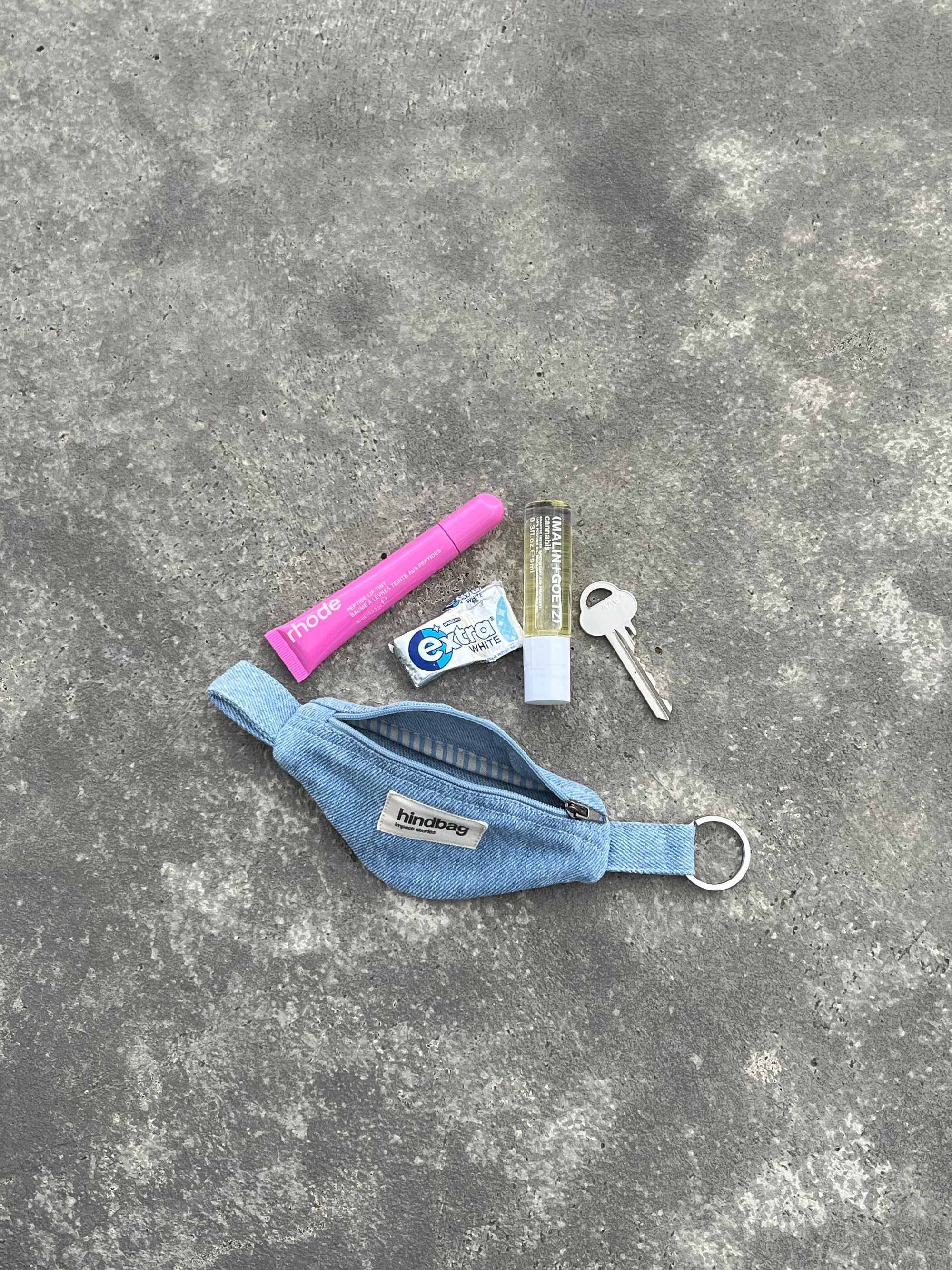 Côme banana keychain - Blue Denim