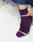 Glitter socks - Purple