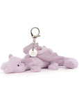 Lavender Dragon Bag Charm