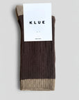 Merino socks - Brown & Caramel