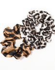 Leopard Satin Scrunchie