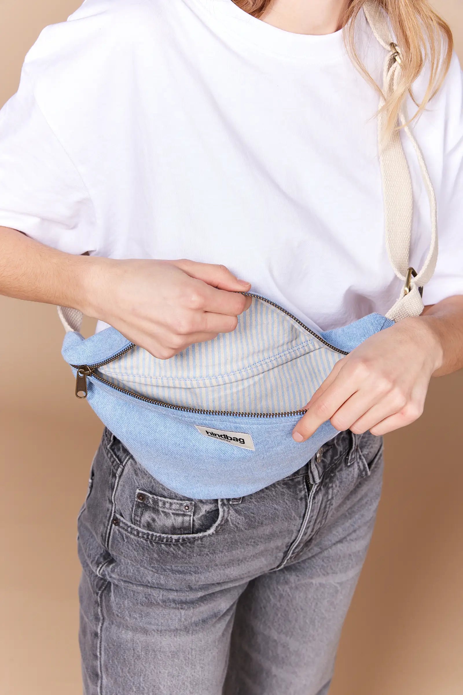 Olivia fanny pack - Blue Denim