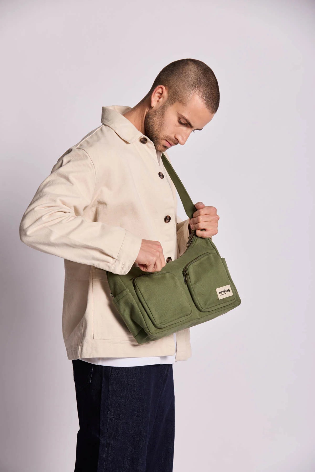 Emile multipocket bag - Olive Green
