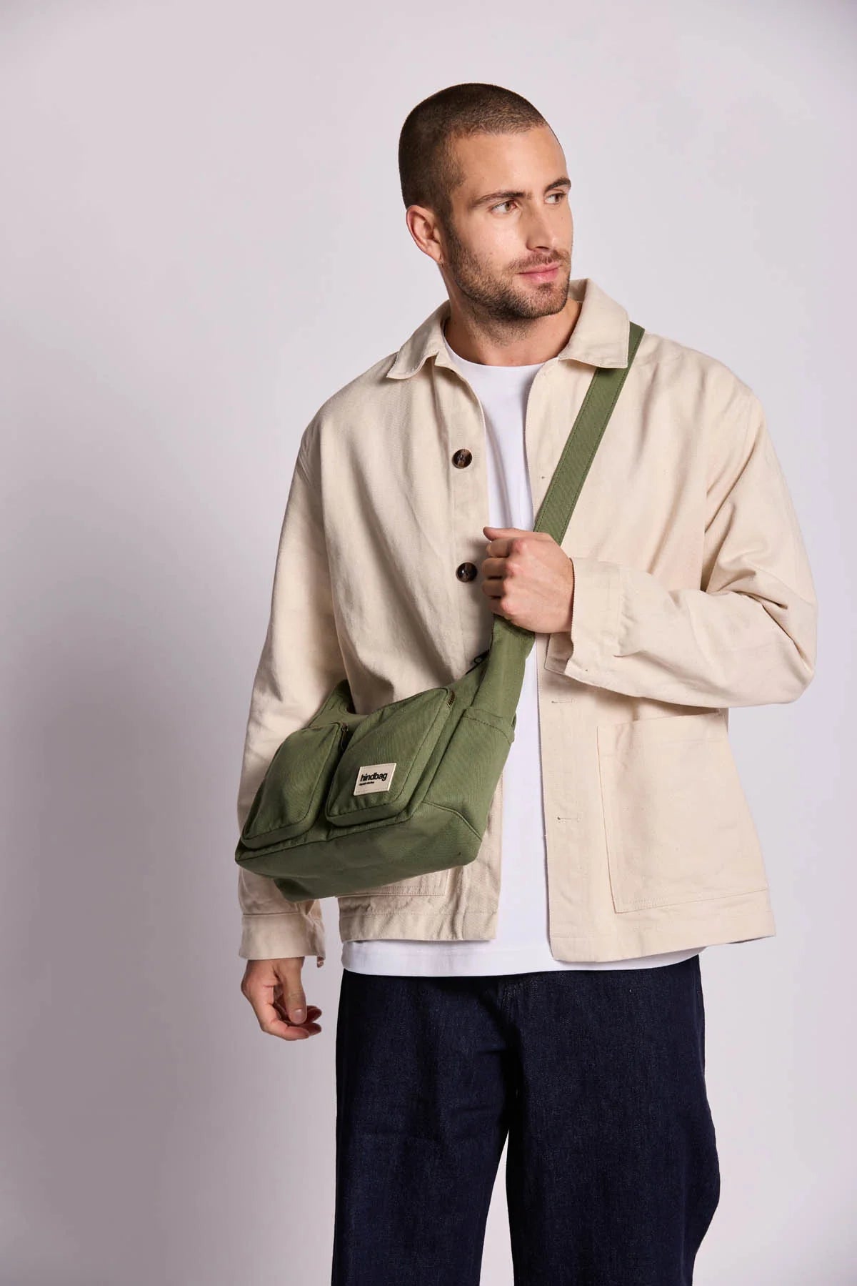 Emile multipocket bag - Olive Green