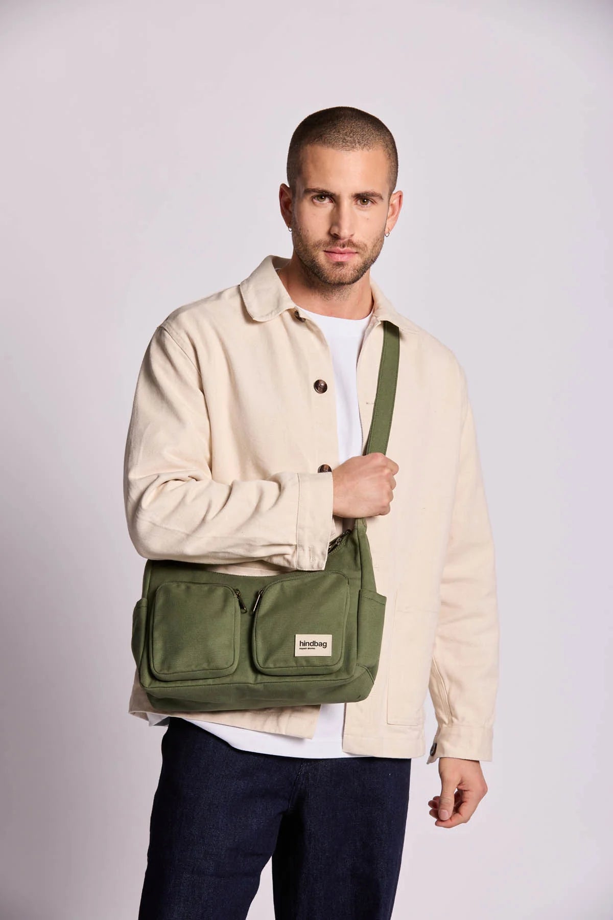Emile multipocket bag - Olive Green