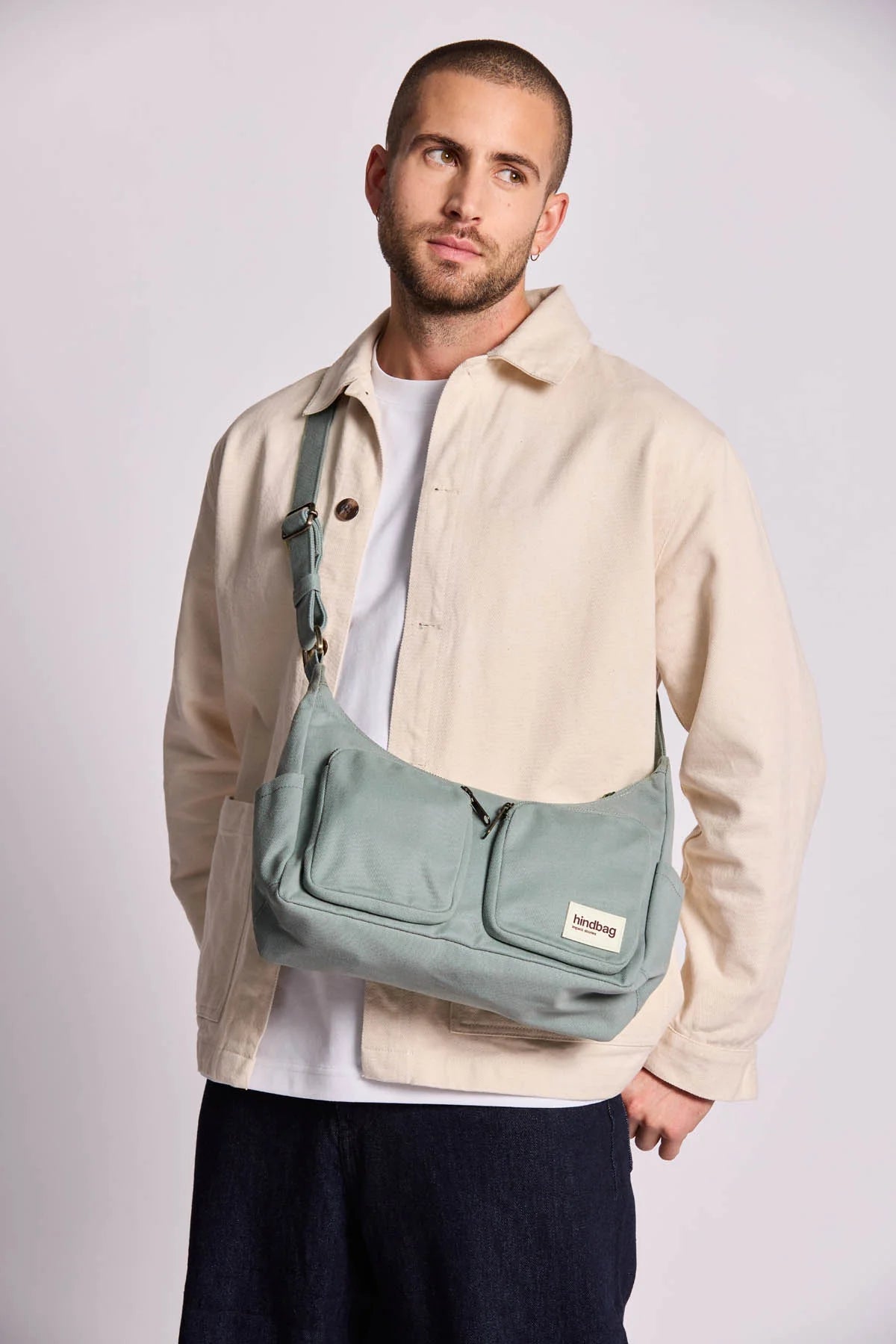Emile multipocket bag - Sage