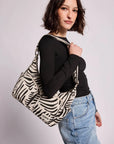 Emile multipocket bag - Zebra Ecru