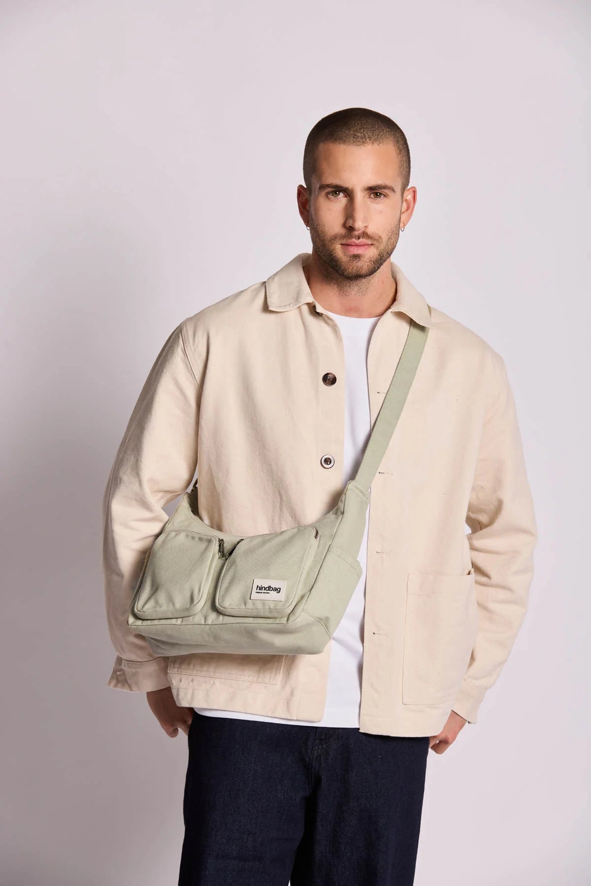 Emile multipocket bag - Clay Green