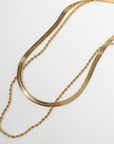 Layered necklace - Rope & Snake