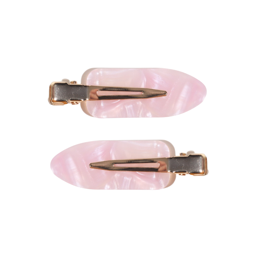 Creaseless Clips 2stk - Pink Marble