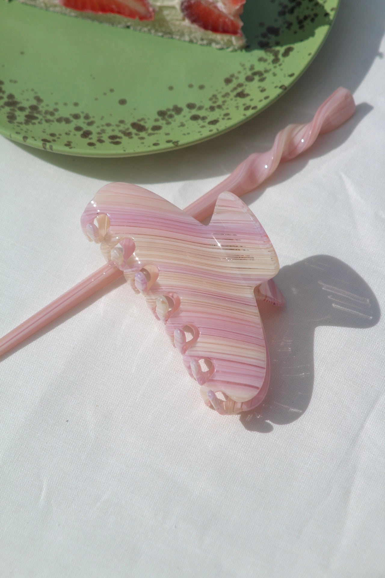 Hair Pin - Strawberry Popsicle
