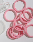 Hárteygjur 10stk - Baby Pink