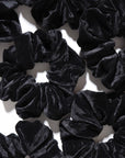 Oversized Velvet Scrunchie - Black